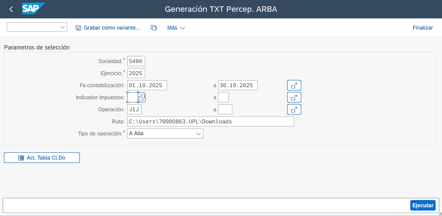 ZFI_PERCP_ARBA screenshot